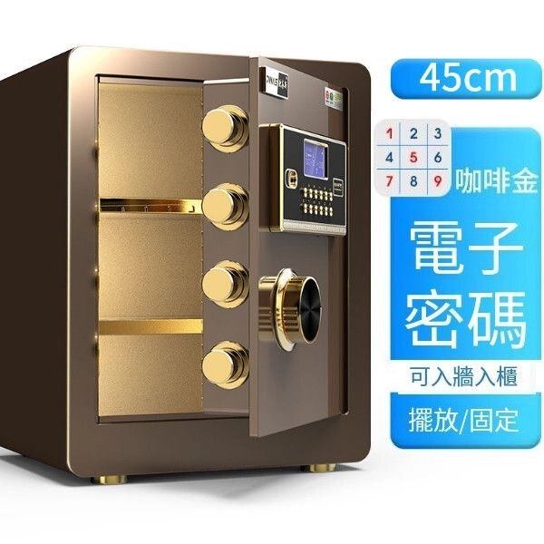 Dadadi 大笪地 家用夾萬【45cm雙層電子咖啡金】 | 友和 YOHO