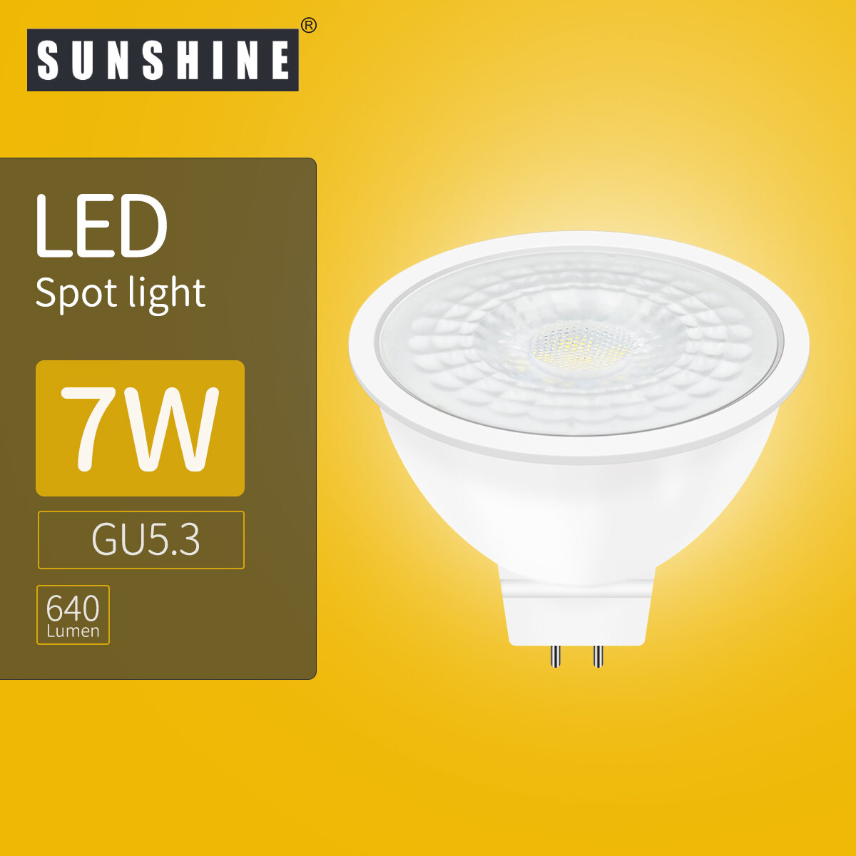 (LMR16F-7) LED MR16射膽 GU5.3 AC/DC12V LED燈膽LED燈泡LED杯膽 7W 白光 6500K
