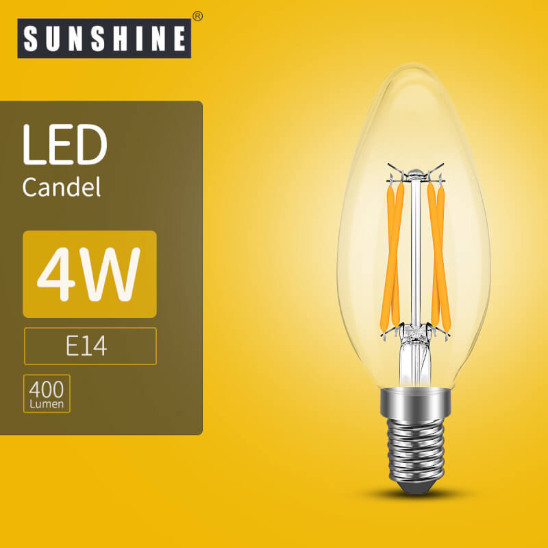 [LCANG] LED燈膽(椒膽) 無尾椒膽 4W E14細螺頭 LED燈泡 蠟燭球泡 白光 6500K