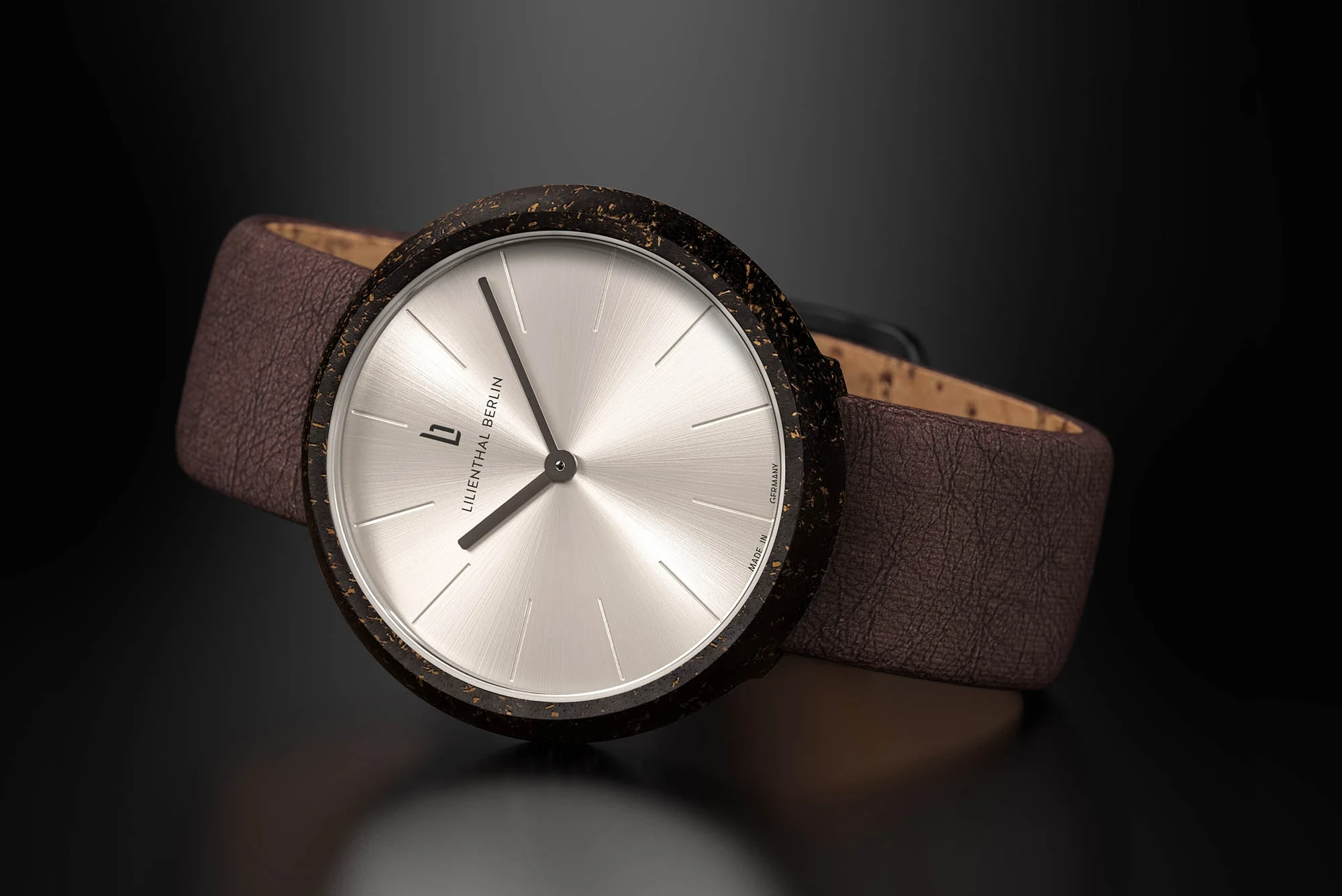 Lilienthal Berlin Coffee Watch Latte Brown Cork Strap | YOHO