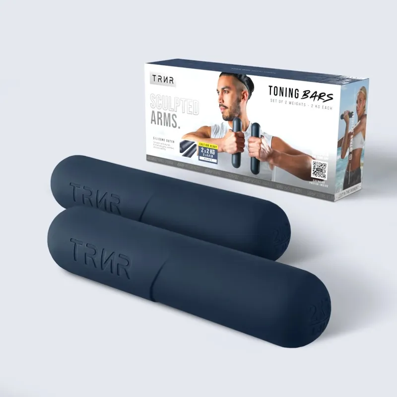Toning Resort Rtr TRNR Toning Bars (1 Pair) 4kg, (Midnight) | YOHO