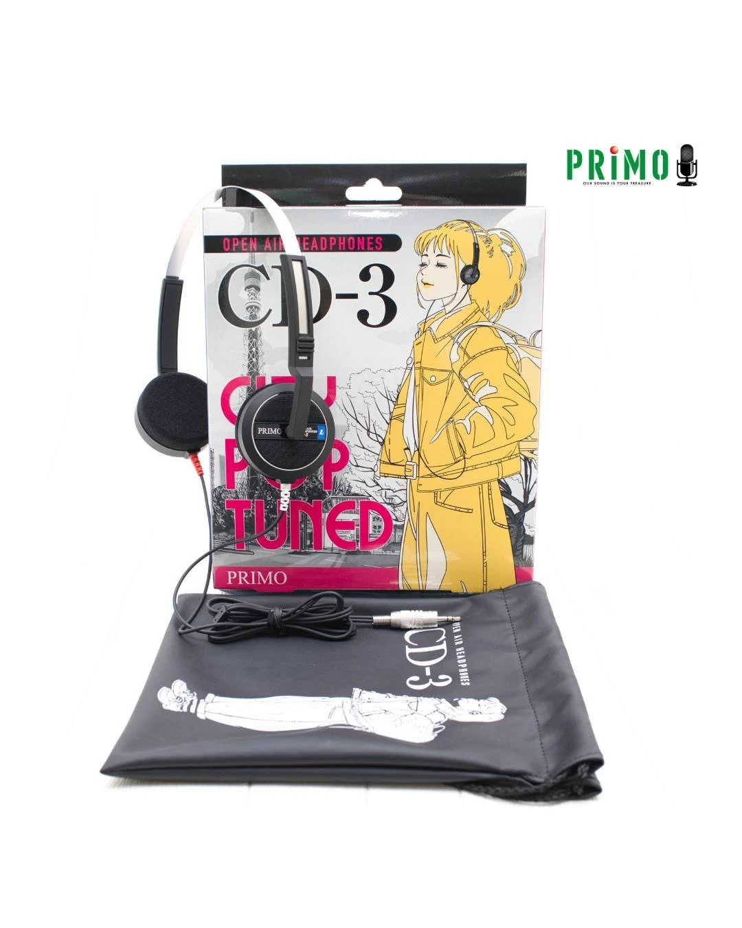 primo ヘッドホン　CD-3 CITY POP TUNEDO Japan Primo CD-3 City POP Tuned Headphones, Open-back, Meru