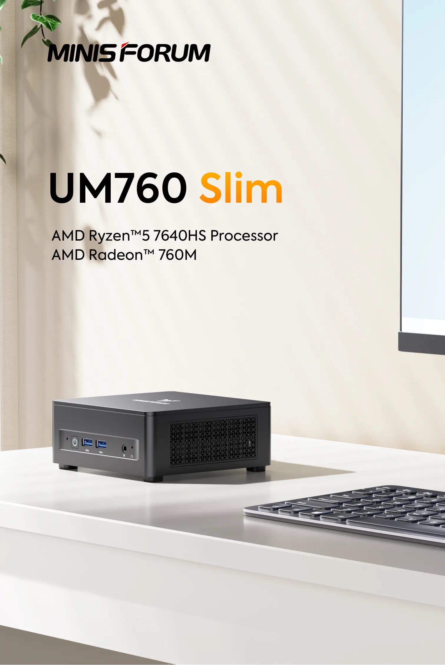 Minisforum UM760 Slim Ryzen 5 7640HS 16/32GB+1TB Windows 11 Pro