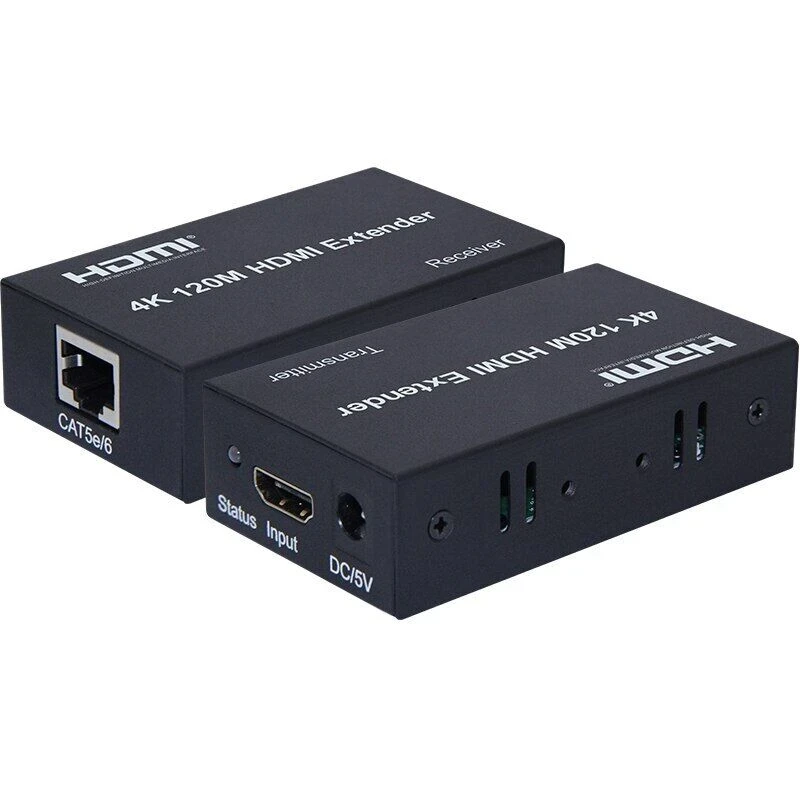 HDMI Extender HDMI to RJ45 4K 延長器 Transmitter and Receiver 120M | 友和 YOHO