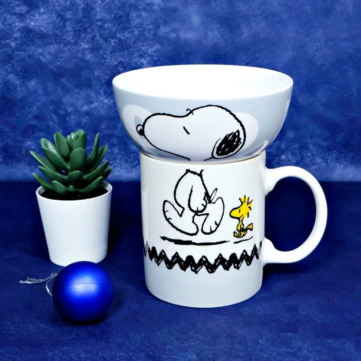 Table Setting Snoopy Snoopy | ceramic table set (Bowl & cup) | YOHO