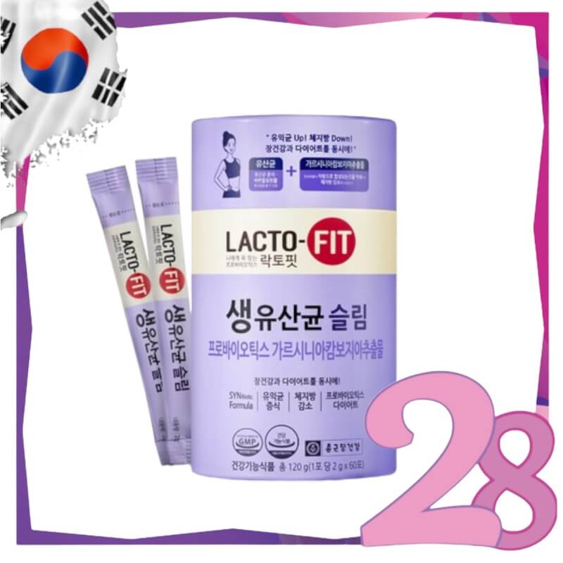 【60條】LACTO FIT 鍾根堂 腸道健康纖體益生菌 紫色版瘦身減肥 (8805915664819)[平行進口]