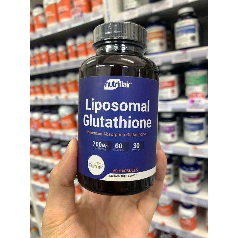 nutriflair liposomal glutathione setria 700mg product information NutriFlair, 700 mg per serving, 60 Veg Capsules eye area cream