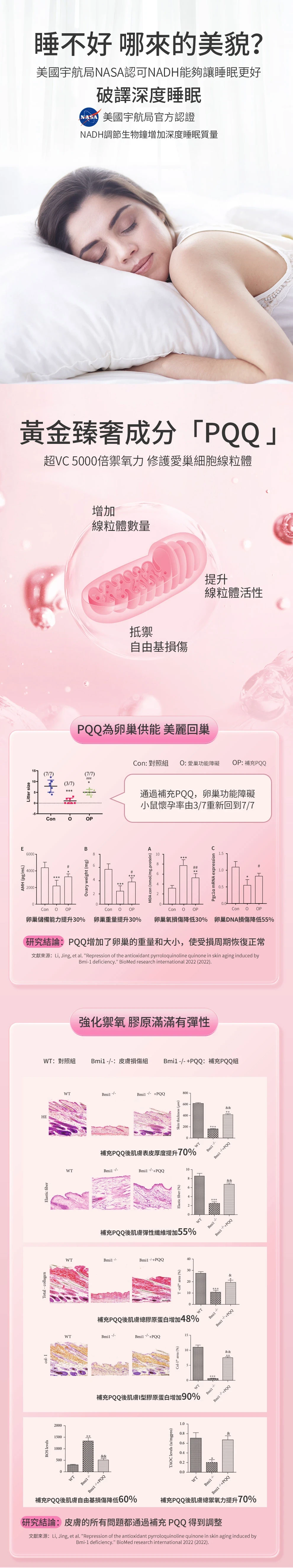 Image of 最頂級NMN-NADH+線粒體PQQ 美國賽立復禦齡丸30粒PQQ + NADH女性暖巢保養調理抗衰老逆齡 提升 NAD+凍齡美肌 抗皺 改善記憶力 改善