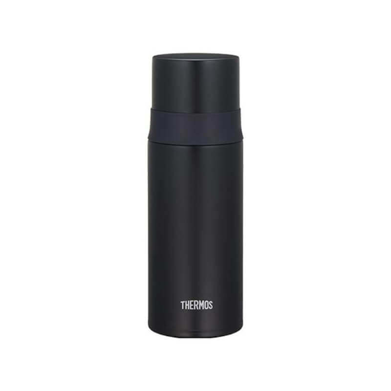 THERMOS 不銹鋼擰蓋保溫瓶-黑色 350ML