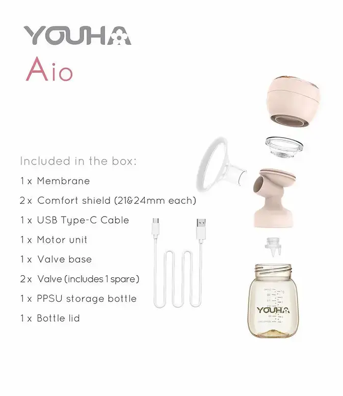 Image of Aio 電動吸奶器及哺乳按摩器 奶泵 奶揼 泵奶機 吸乳器 吸奶器 電奶泵 電動奶泵
