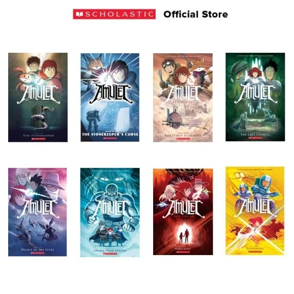 Scholastic 學樂小學英語讀物AMULET GRAPHIC NOVEL SET #1-8