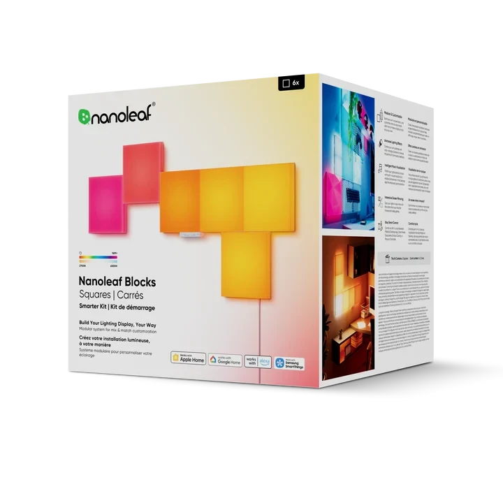 Nanoleaf Blocks Smarter Kit LED Squares (6pk) | YOHO