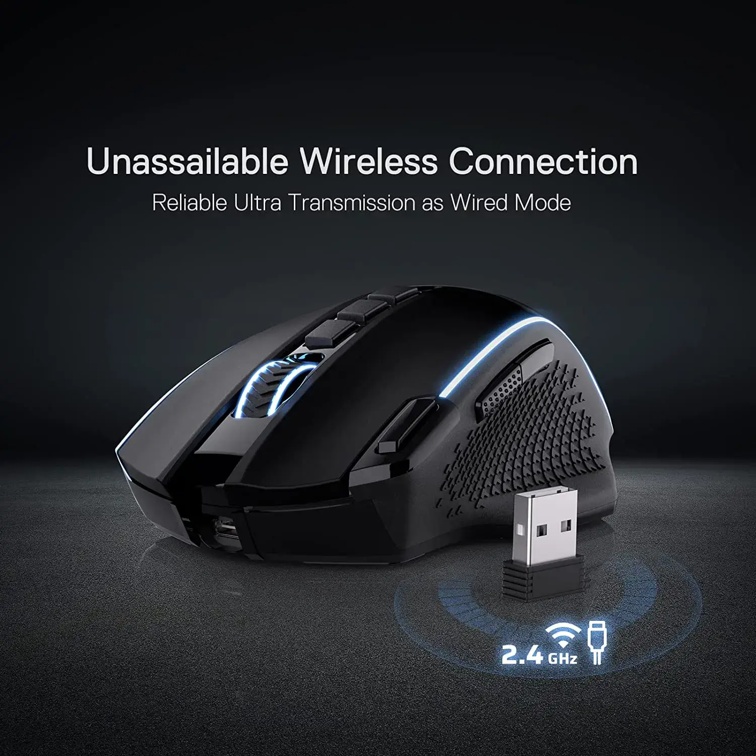 Image of Redragon M991 19000 DPI 旗艦無線靜音遊戲滑鼠 [香港行貨]