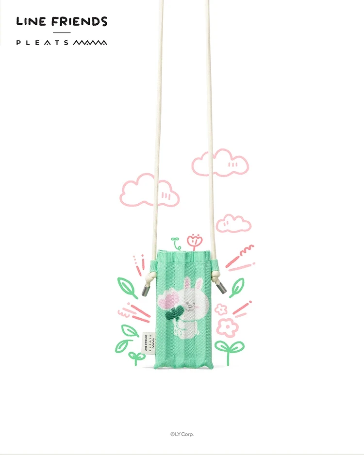 Pleatsmama x Line Friends Nano Bag (Mint Green/ Light Blue