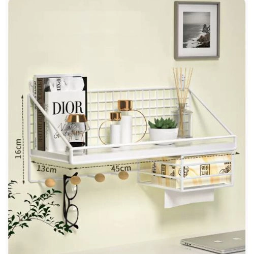 Dadadi Wall mounted storage rack [white large paper drawer style] | YOHO