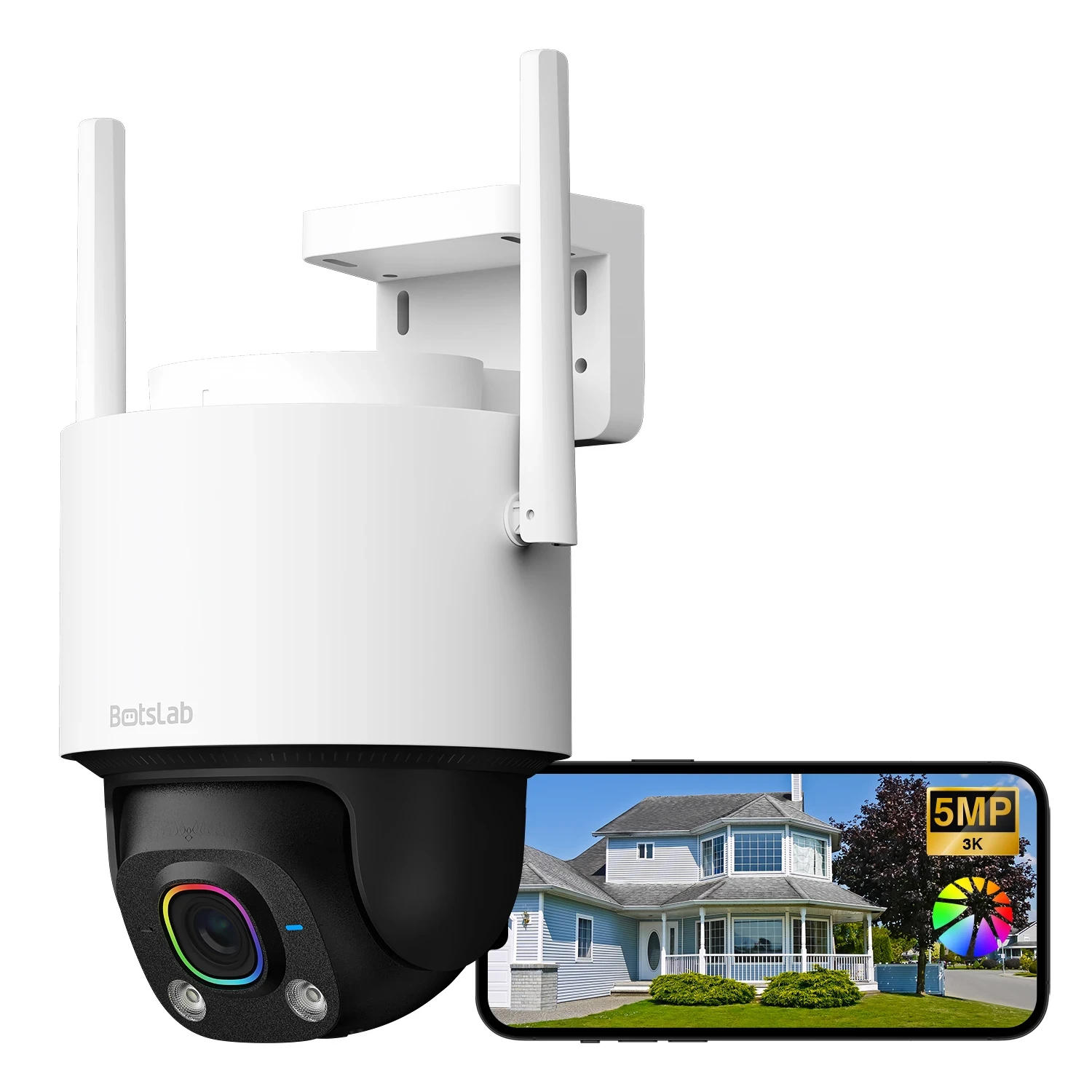 Botslab - W317 AI full-color night vision device 5MP 3K Smart Indoor ...