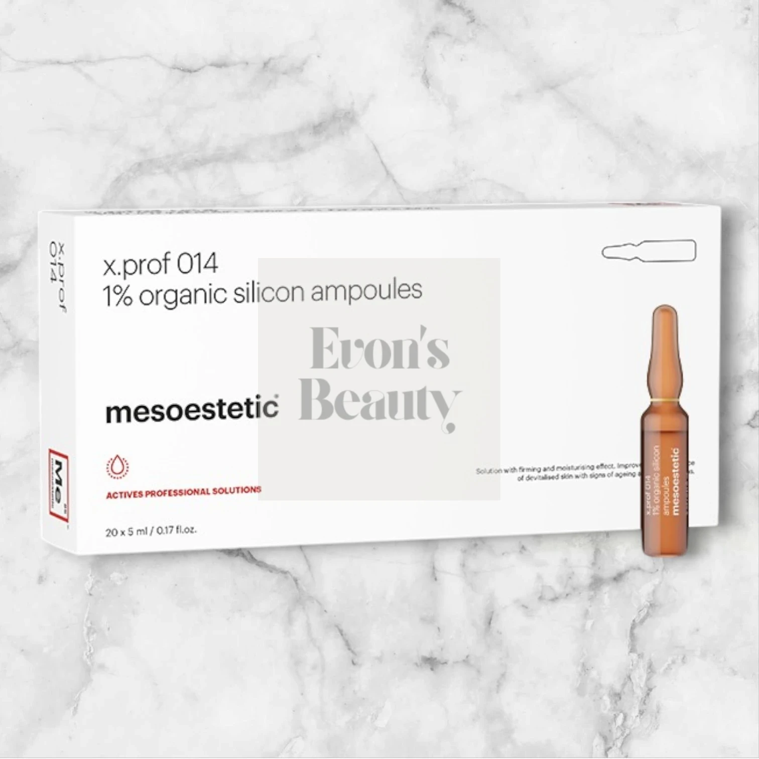 Sérum Silicium Organique 1% Mésoestetic X.Prof 014 - 20 Ampoules De 5ml - Neuf