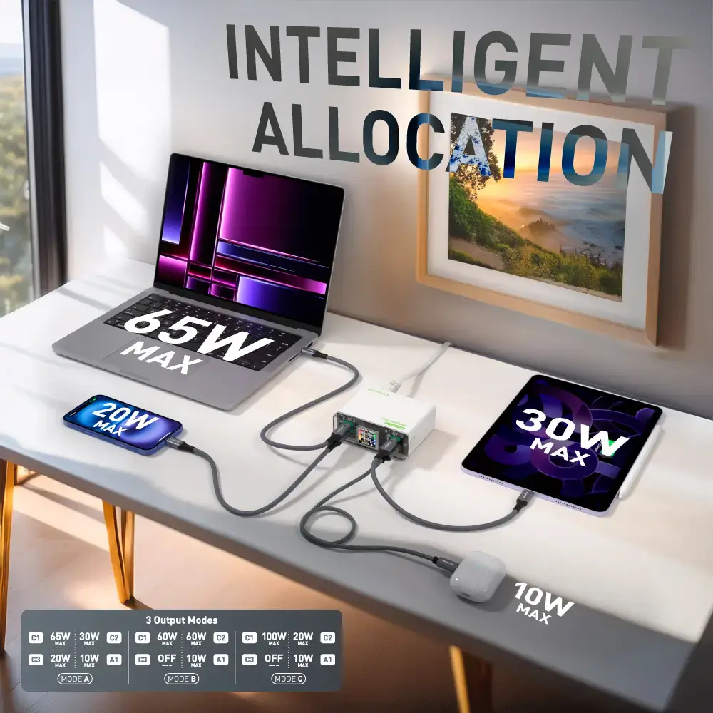 Image of Elementz VoguePluse Extreme i130 PD-VPi130 智能分配充電器 原裝行貨