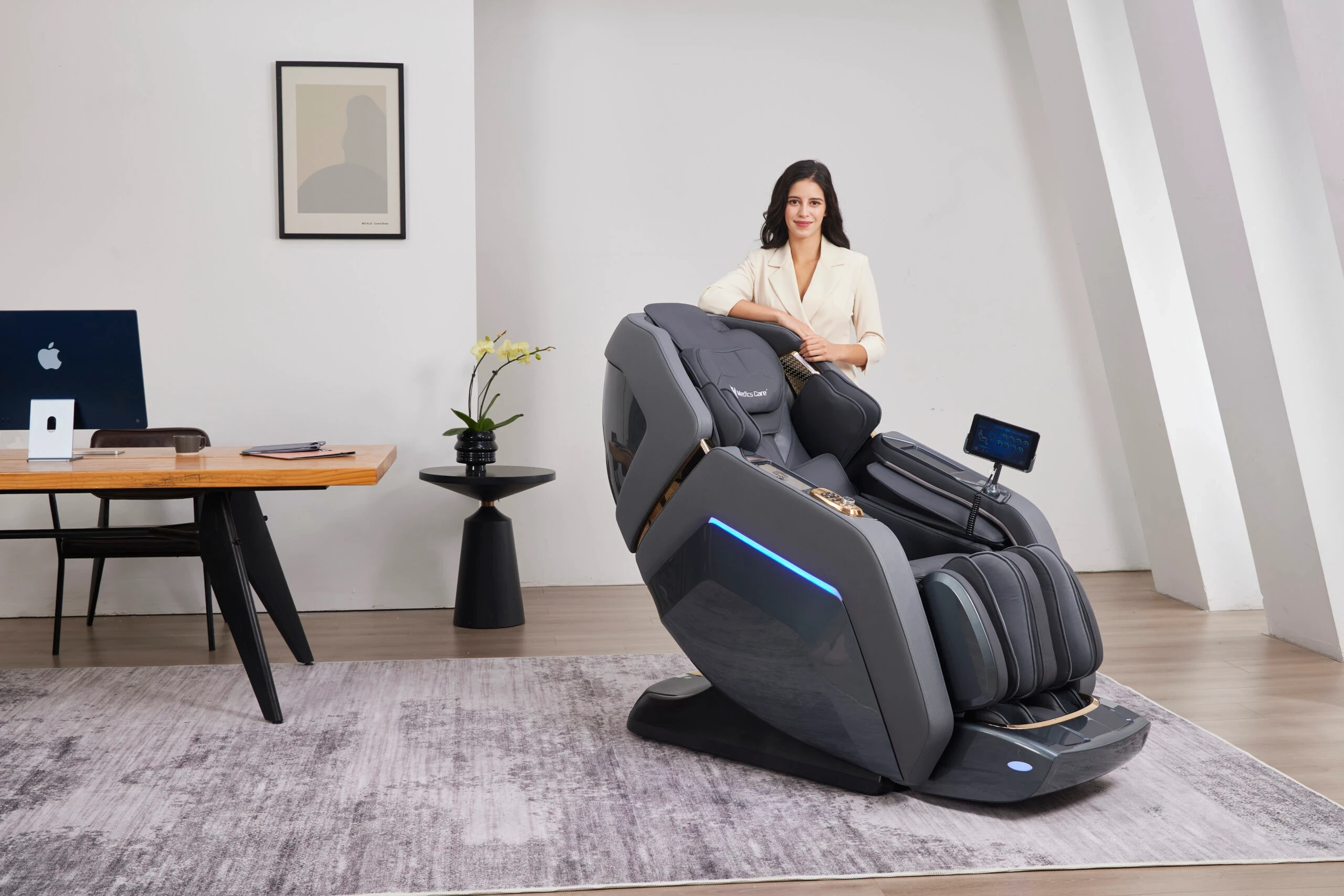 Medics Care Z9 Royal Premium Massage Chair Grey | YOHO