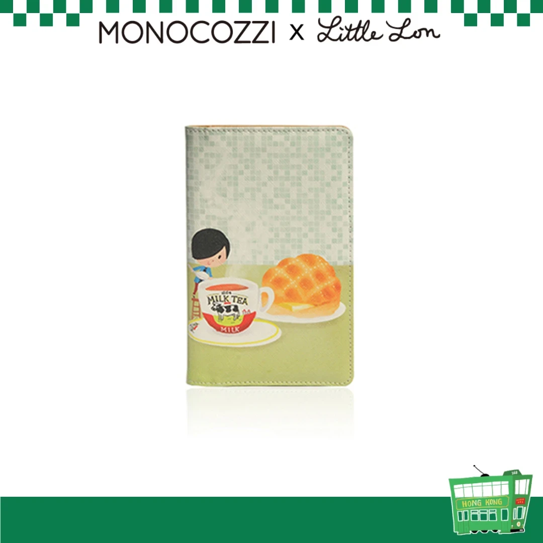 Monocozzi Lon Lee x MONOCOZZI PU Leather Passport Holder Milk Tea | YOHO