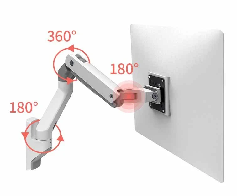 Braccio A Muro Ergotron HX Bianco – Supporto Monitor Professionale, Modello 45-478-216