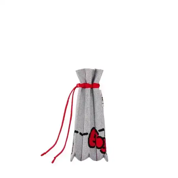 【JOSEPH&STACEY】LuckyPleatsKnit WaterBottlePouch HelloKitty Joseph and Stacey JOSEPH & STACEY X Sanrio Lucky Pleats Knit